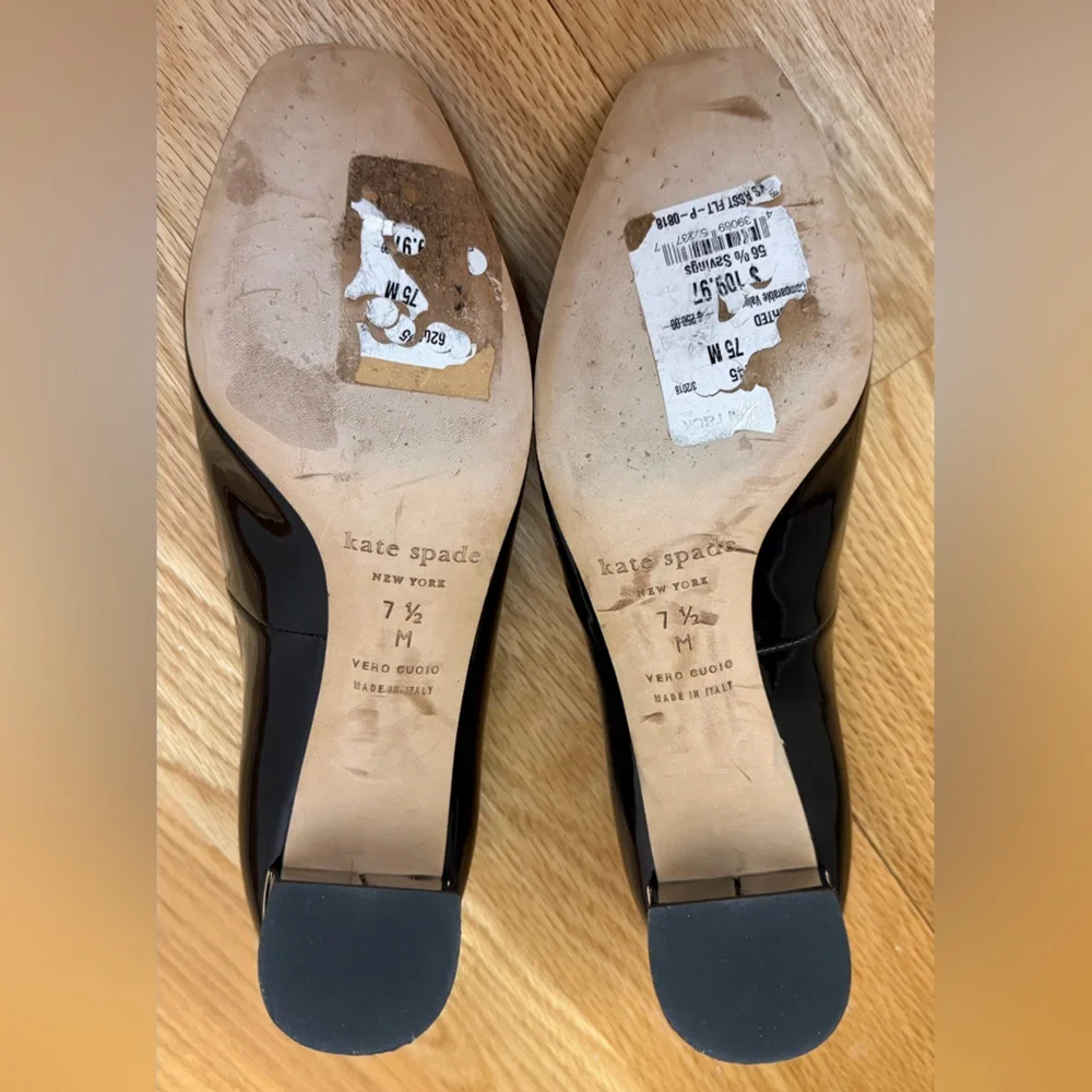 KATE SPADE New York Delores Classic Pumps, Black Patent Women's Heels Size 7.5M🖤